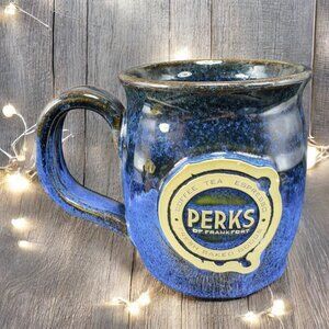 Sunset Hill Stoneware Pottery Mug Cup Wisconsin Perks Of Frankfort Logo Mug Cup